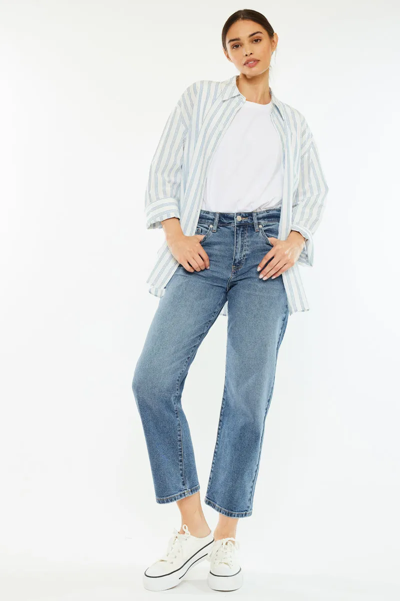 Jordana Essentials High Rise True Straight Leg Jeans sold by Kan Can product image thumbnail 2