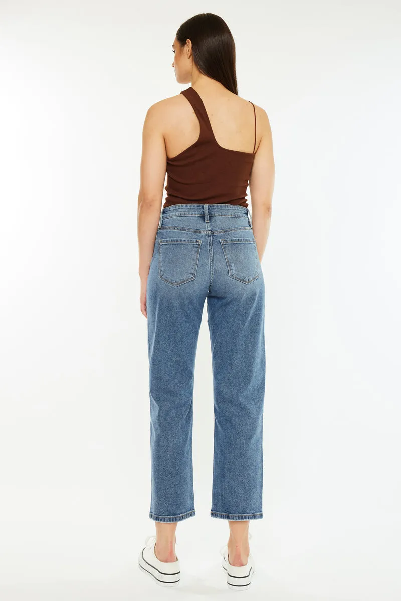 Jordana Essentials High Rise True Straight Leg Jeans sold by Kan Can product image thumbnail 3
