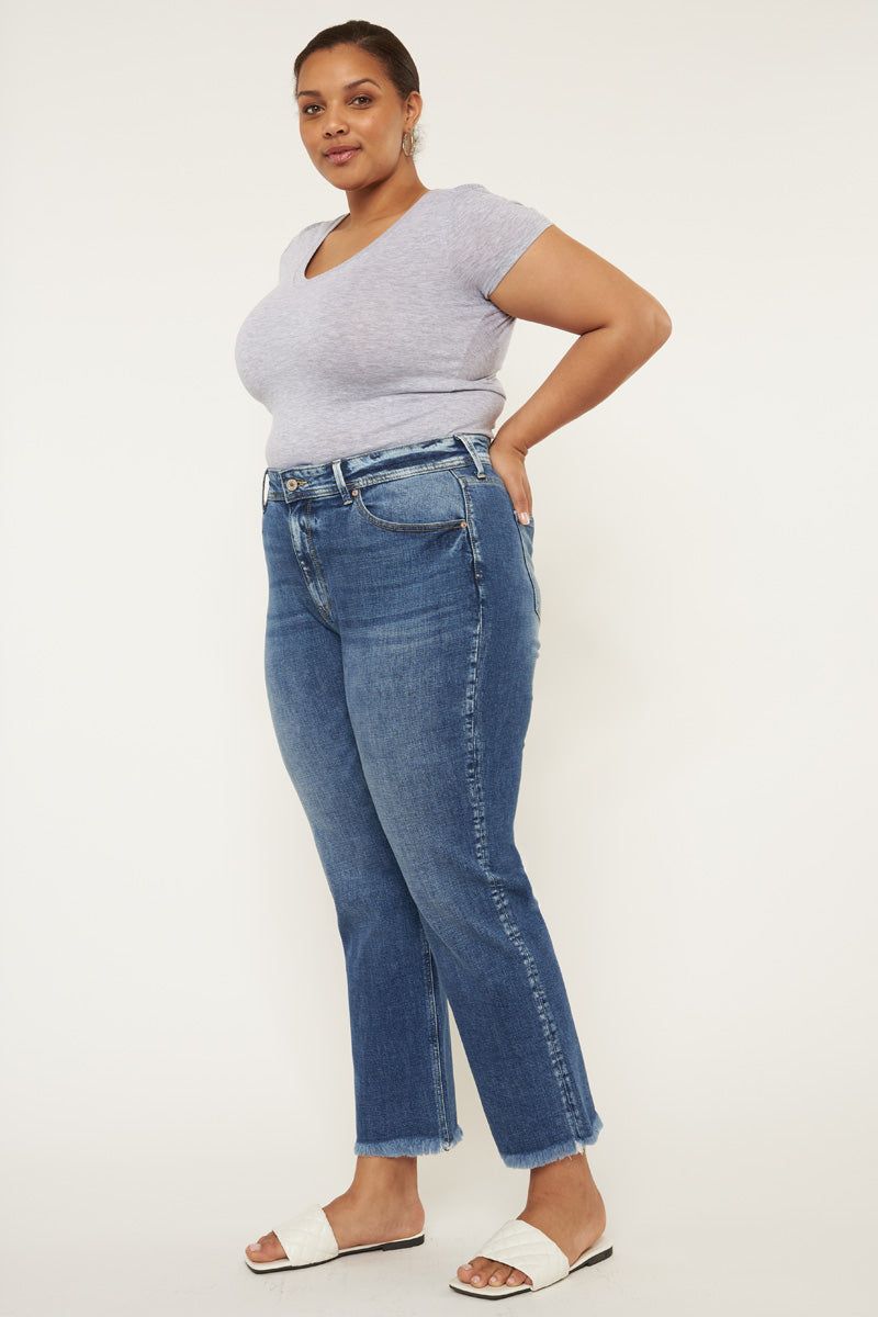 Jenna High Rise Slim Straight Jeans (Plus Size) sold by Kan Can product image thumbnail 5