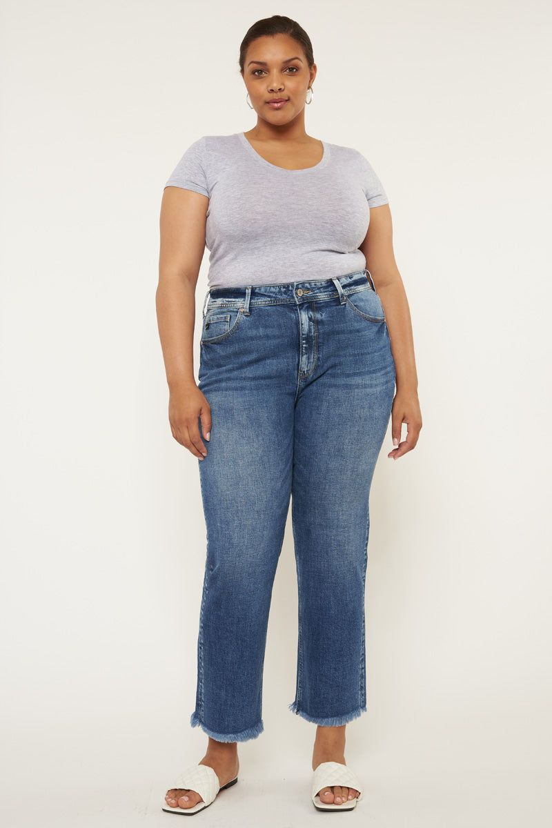 Jenna High Rise Slim Straight Jeans (Plus Size) sold by Kan Can product image thumbnail 4