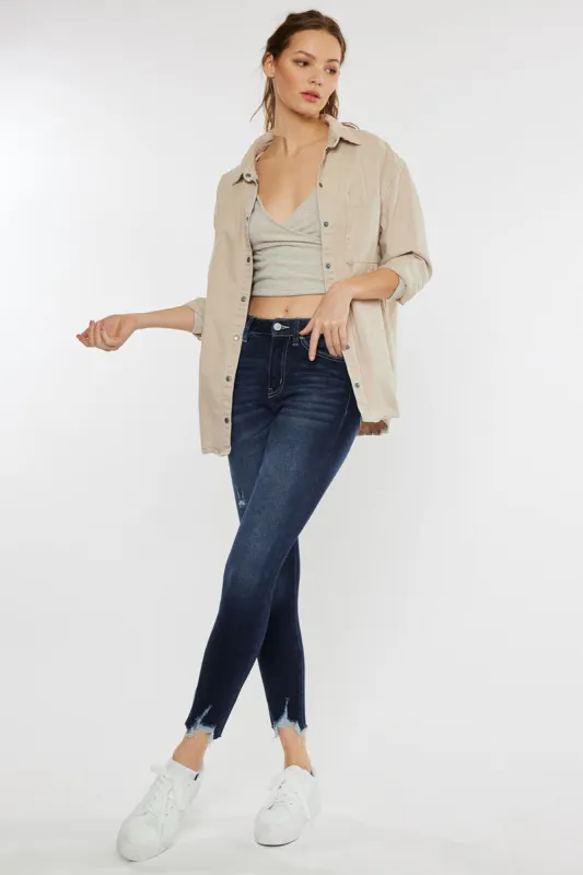 Aiya High Rise Ankle Skinny Jeans sold by Kan Can