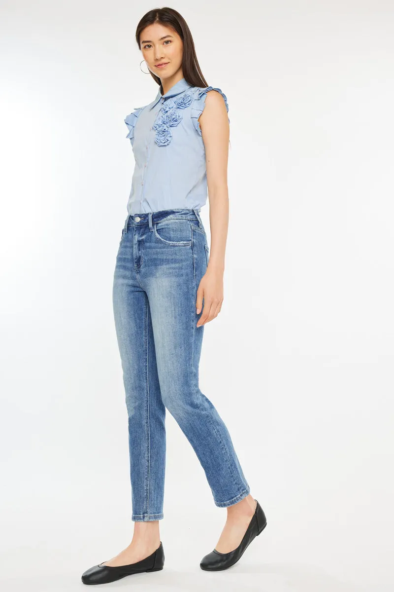 Maddy High Rise Slim Straight Leg Jeans sold by Kan Can product image thumbnail 4