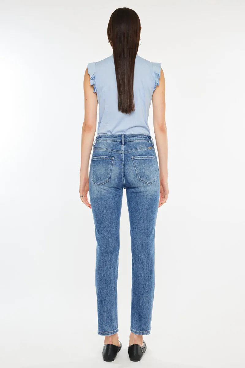 Maddy High Rise Slim Straight Leg Jeans sold by Kan Can product image thumbnail 2
