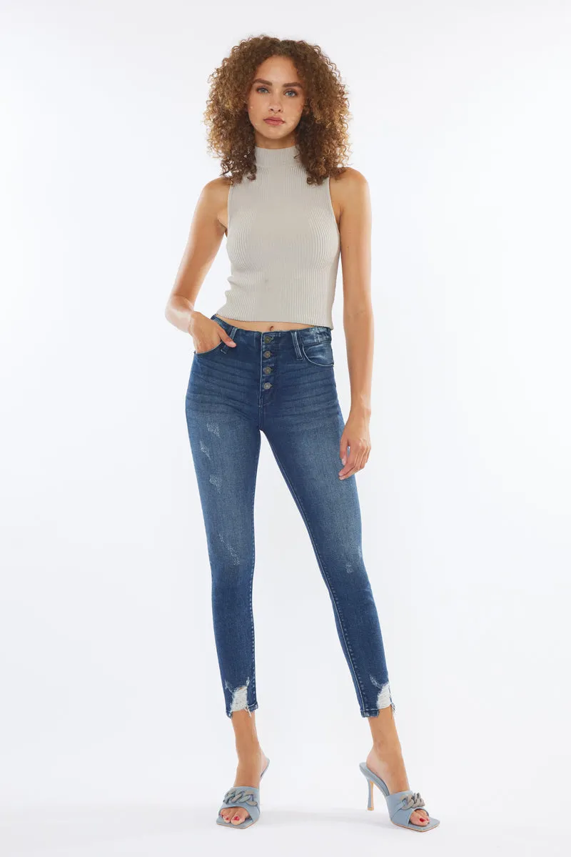 Kirby High Rise Super Skinny Jeans sold by Kan Can product image thumbnail 3