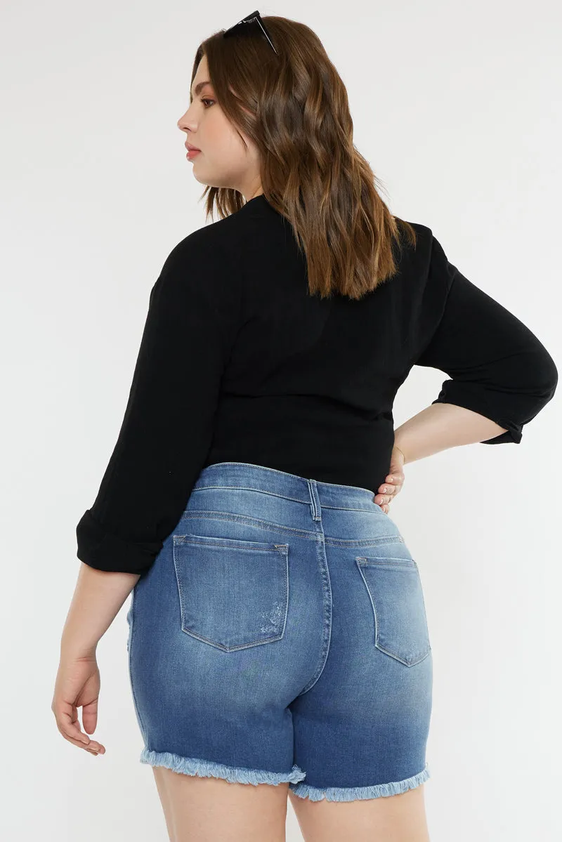 Zelda Mid Rise Shorts  (Plus Size) sold by Kan Can product image thumbnail 2