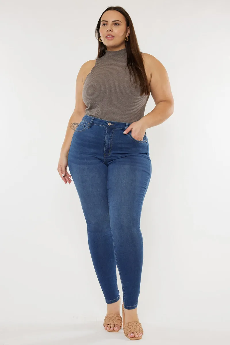 Vivienne High Rise Super Skinny Jeans (Plus Size) sold by Kan Can