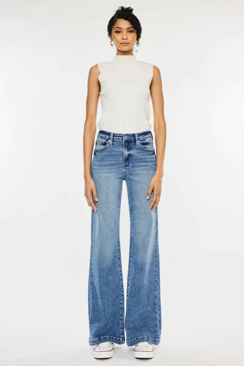 Avonlea Essentials High Rise Wide Leg Flare sold by Kan Can product image thumbnail 3