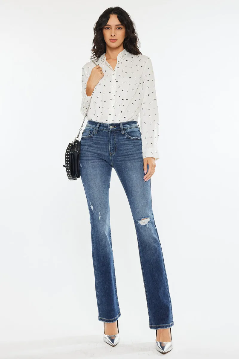 Brooklyn Essentials High Rise Skinny Bootcut Jeans sold by Kan Can