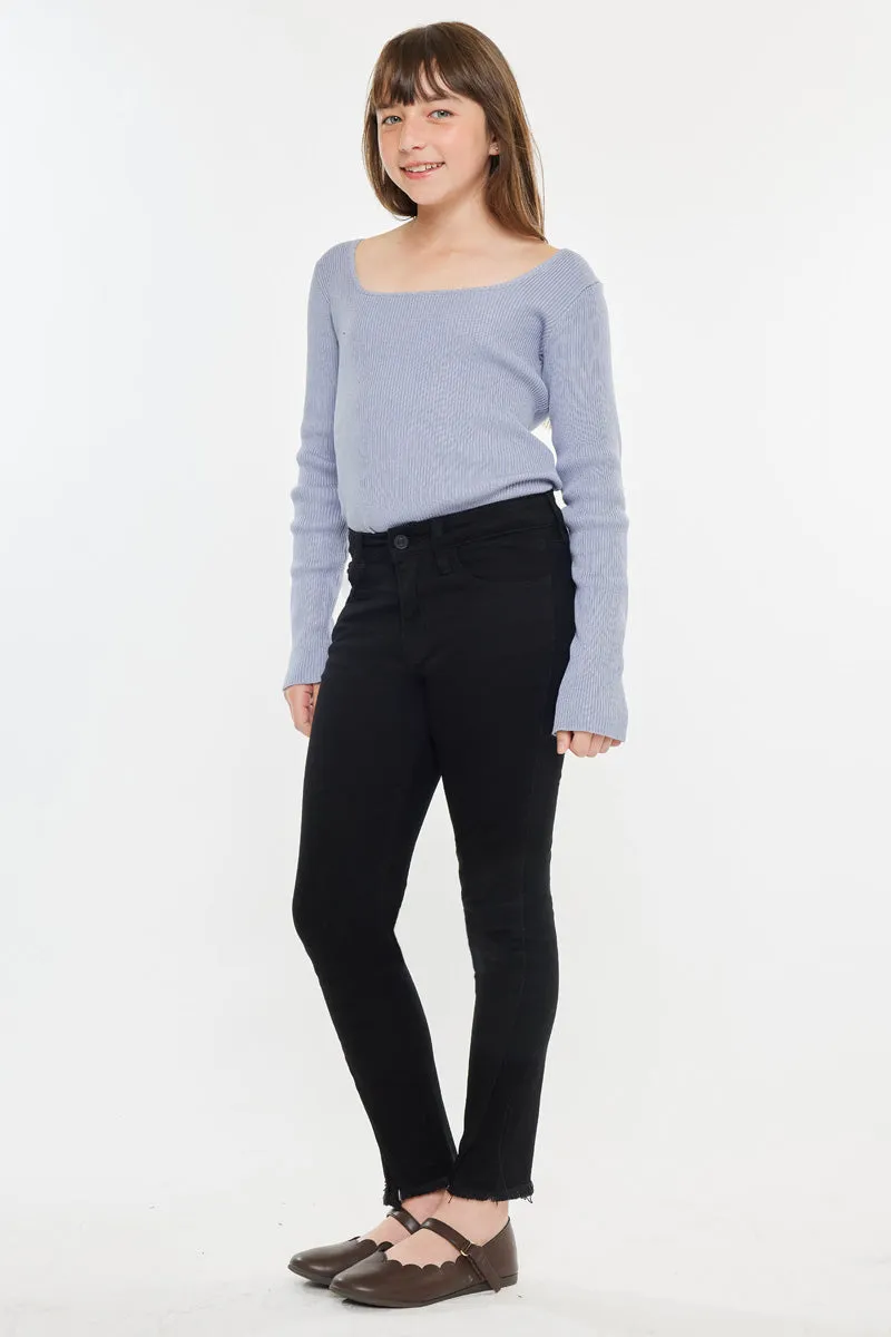 Rachell High Rise Ankle Skinny Kid Jeans sold by Kan Can product image thumbnail 3