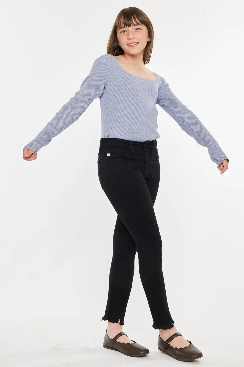 Rachell High Rise Ankle Skinny Kid Jeans sold by Kan Can product image thumbnail 4