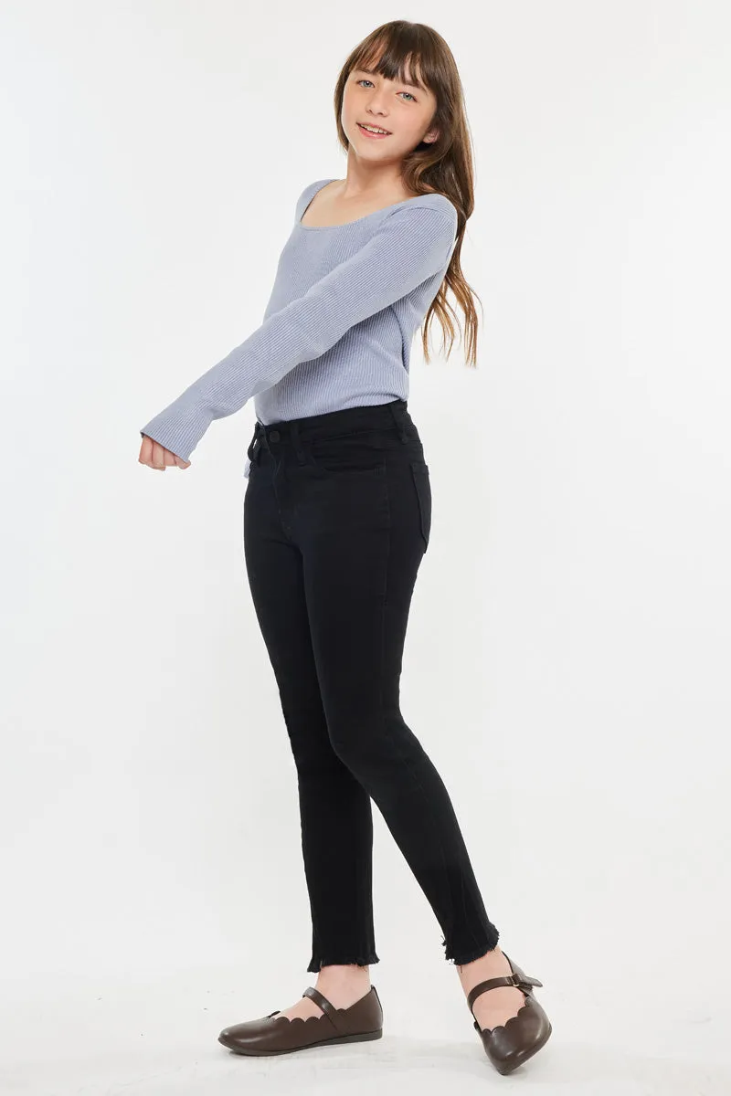 Rachell High Rise Ankle Skinny Kid Jeans sold by Kan Can product image thumbnail 5
