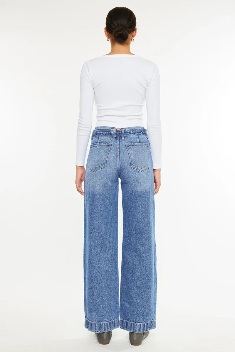 Finn Ultra High Rise Wide Fit Leg Jeans sold by Kan Can product image thumbnail 3