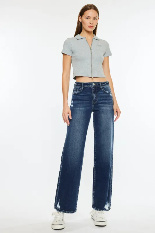 Dania Essentials High Rise Wide Leg Jeans sold by Kan Can