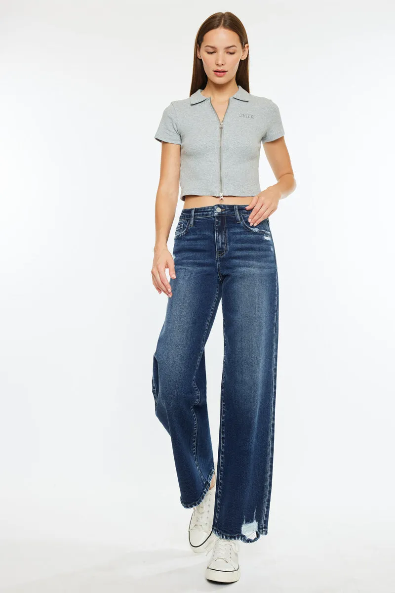 Dania Essentials High Rise Wide Leg Jeans sold by Kan Can product image thumbnail 3