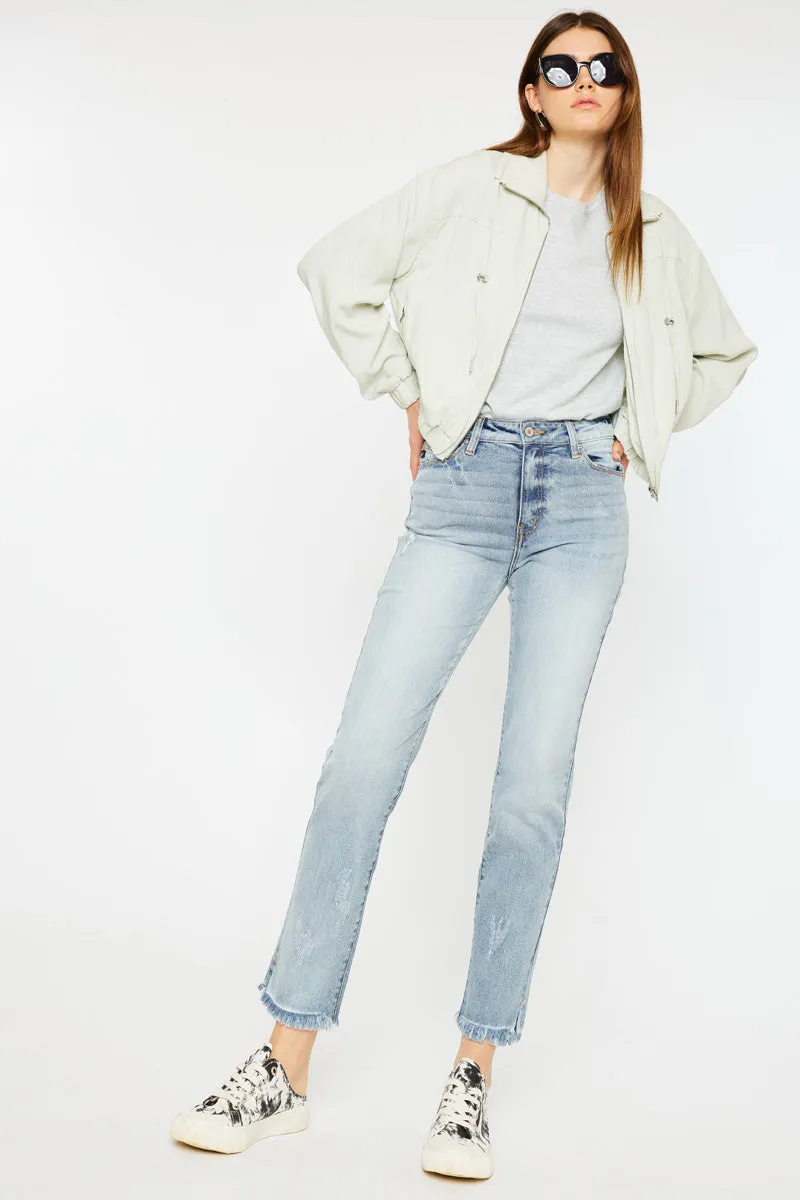 Muffy High Rise Straight Leg Jeans sold by Kan Can product image thumbnail 3