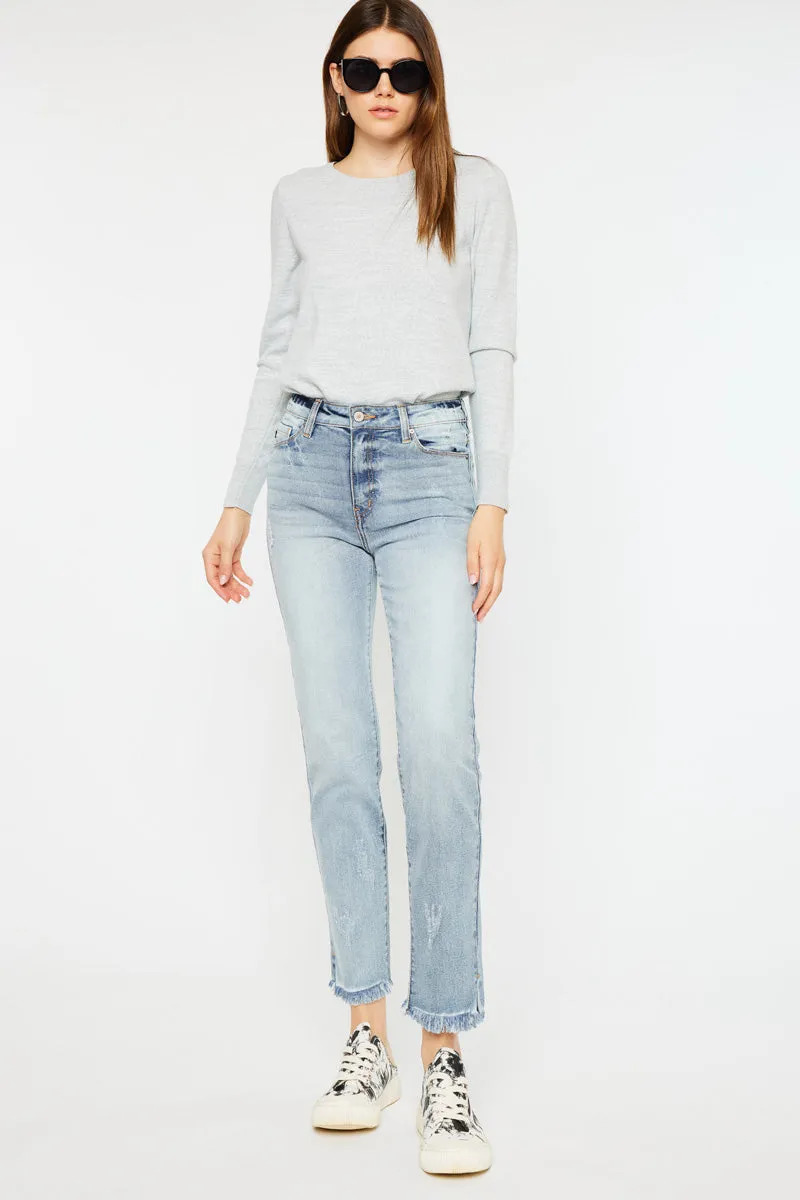 Muffy High Rise Straight Leg Jeans sold by Kan Can product image thumbnail 4