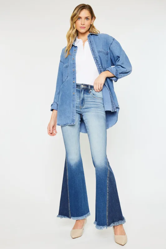 Reba High Rise Flare Jeans sold by Kan Can