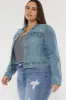 Aria Classic Trucker Denim Jacket (Plus Size) sold by Kan Can