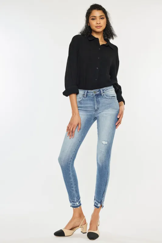 Jubilee High Rise Ankle Skinny Jeans sold by Kan Can
