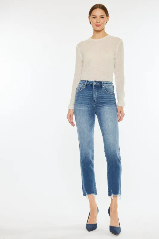 Danielle High Rise Straight Fit Leg Jeans sold by Kan Can