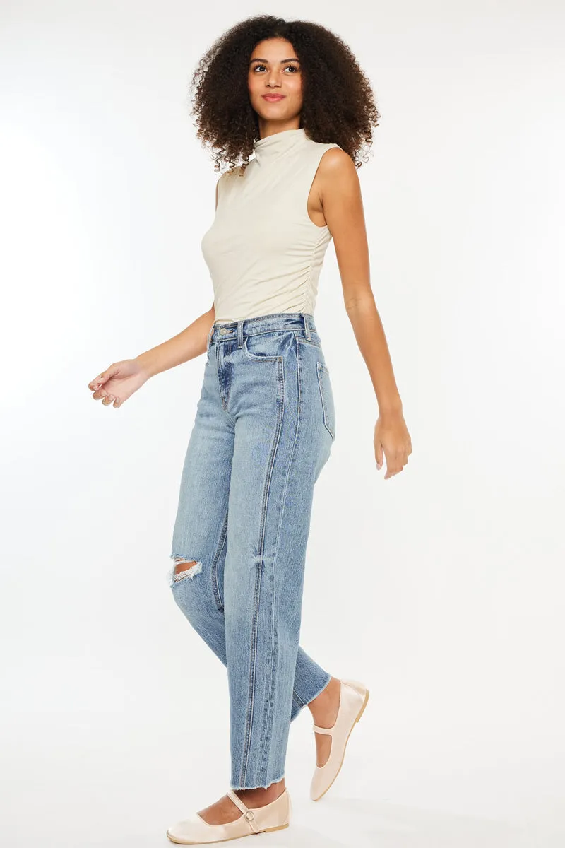 Georgiana Ultra High Rise 90's Boyfriend Fit Jeans sold by Kan Can product image thumbnail 5