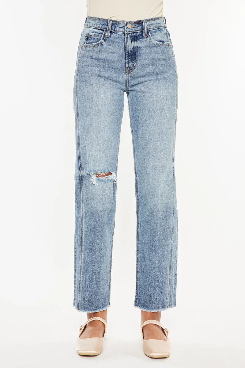 Georgiana Ultra High Rise 90's Boyfriend Fit Jeans sold by Kan Can product image thumbnail 4