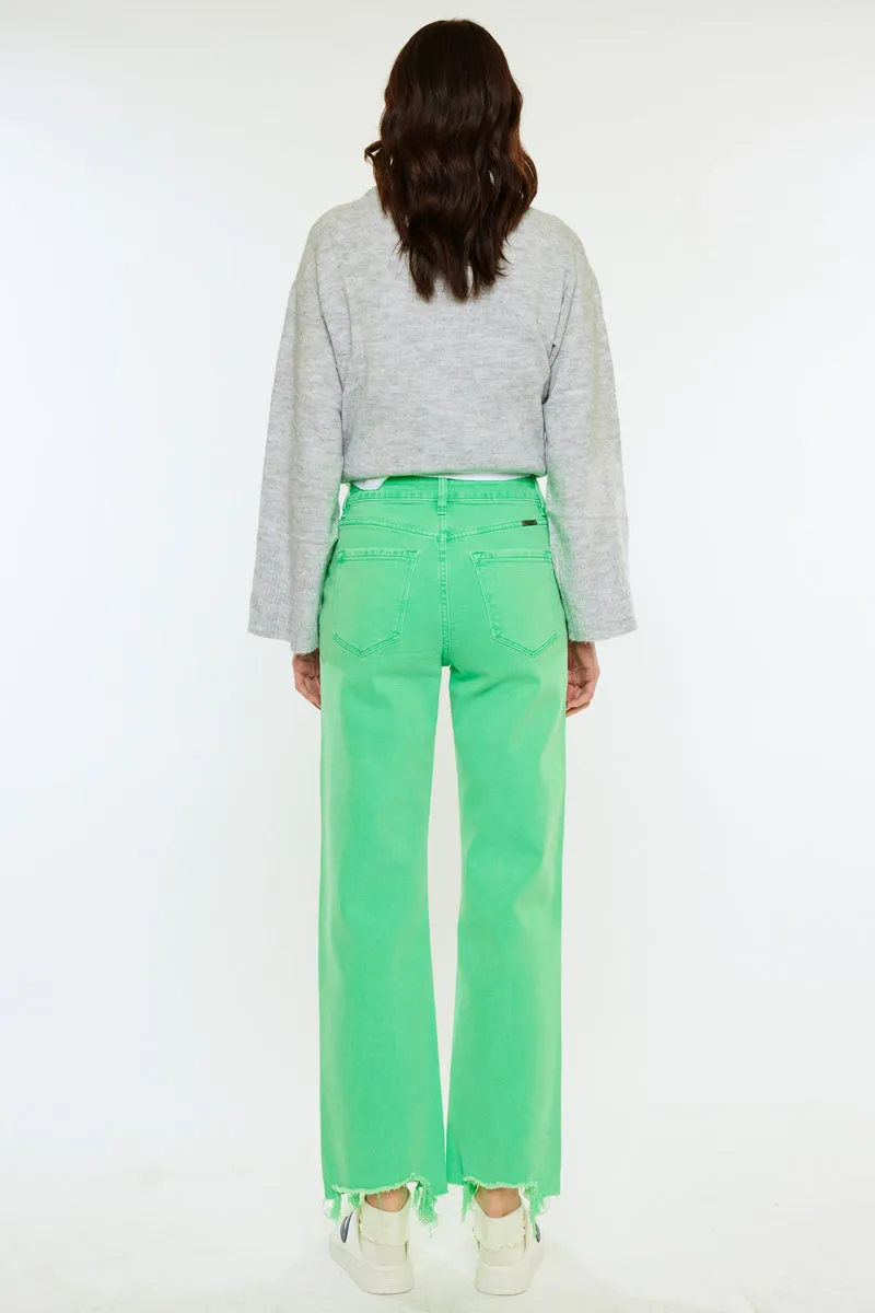 Maliha High Rise Slim Wide Leg Jeans sold by Kan Can product image thumbnail 2