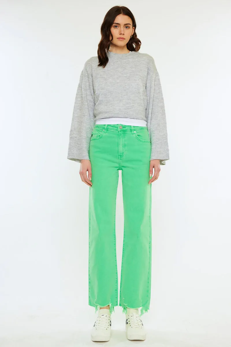 Maliha High Rise Slim Wide Leg Jeans sold by Kan Can product image thumbnail 3