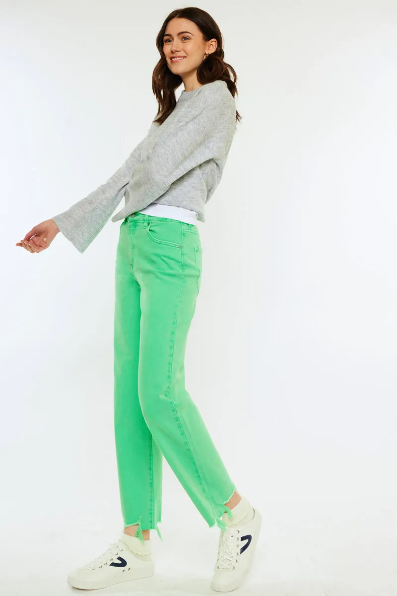 Maliha High Rise Slim Wide Leg Jeans sold by Kan Can product image thumbnail 5