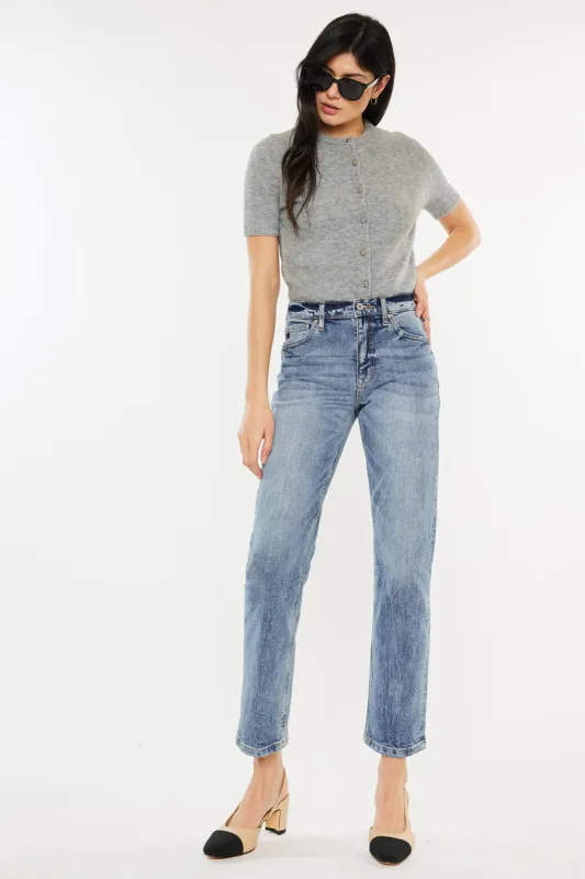Tilda High Rise Slim Straight Leg Jeans sold by Kan Can