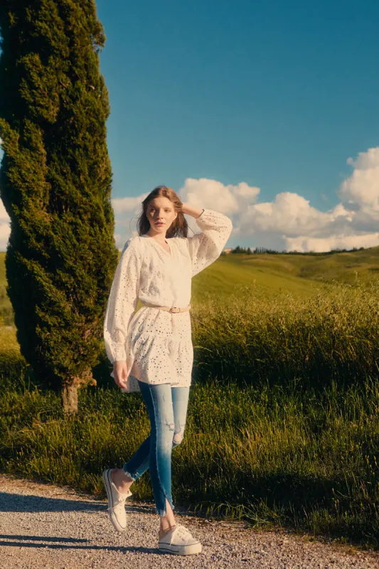 Adell Low Rise Ankle Skinny Jeans sold by Kan Can