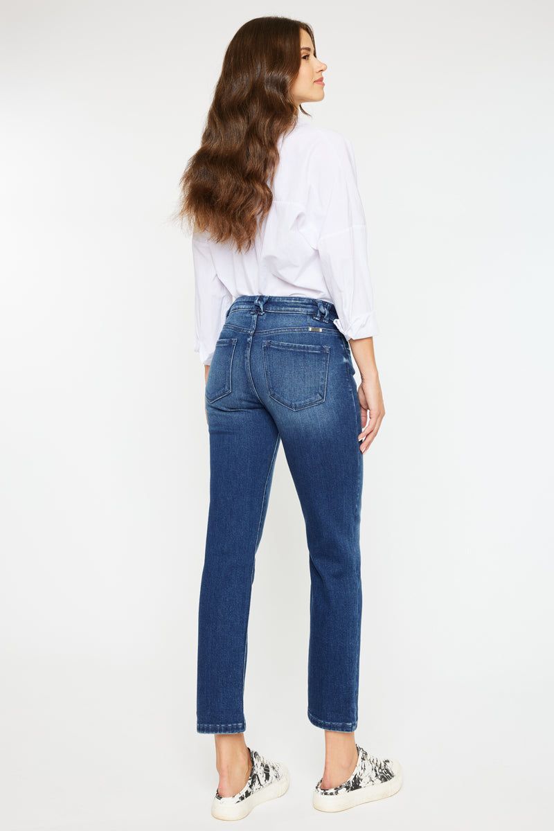 Dolores Mid Rise Slim Straight Fit Jeans sold by Kan Can product image thumbnail 2