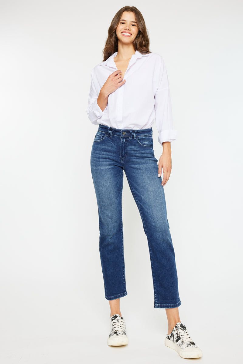 Dolores Mid Rise Slim Straight Fit Jeans sold by Kan Can product image thumbnail 3