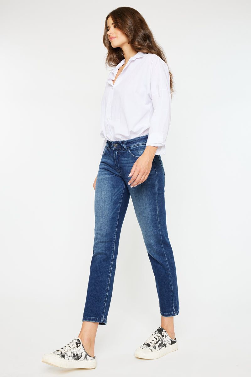 Dolores Mid Rise Slim Straight Fit Jeans sold by Kan Can product image thumbnail 5