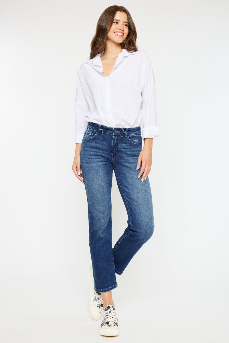 Dolores Mid Rise Slim Straight Fit Jeans sold by Kan Can product image thumbnail 4