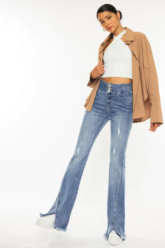 Miranda Ultra High Rise Flare Jeans sold by Kan Can