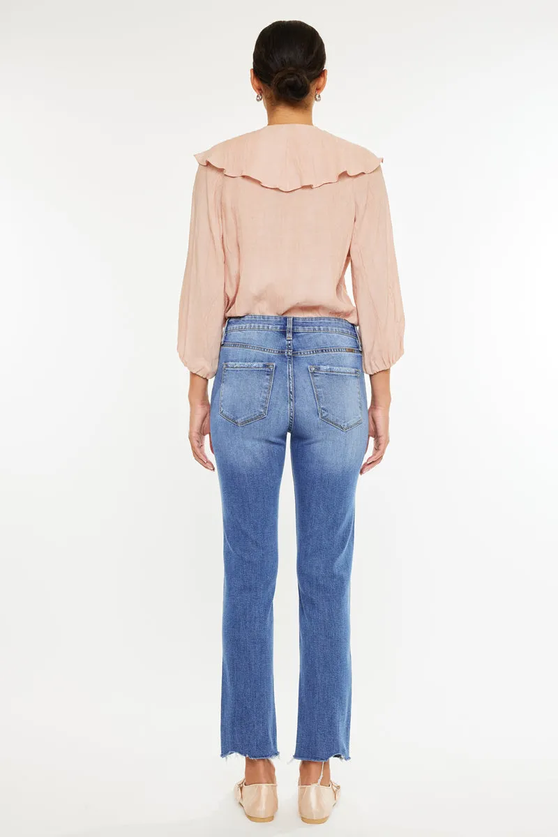 Kathleen Essentials High Rise Slim Straight Jeans sold by Kan Can product image thumbnail 2