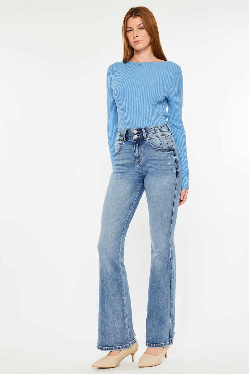 Trina High Rise Flare Jeans sold by Kan Can product image thumbnail 5