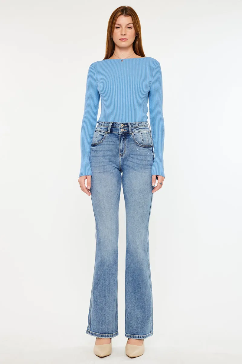 Trina High Rise Flare Jeans sold by Kan Can product image thumbnail 3