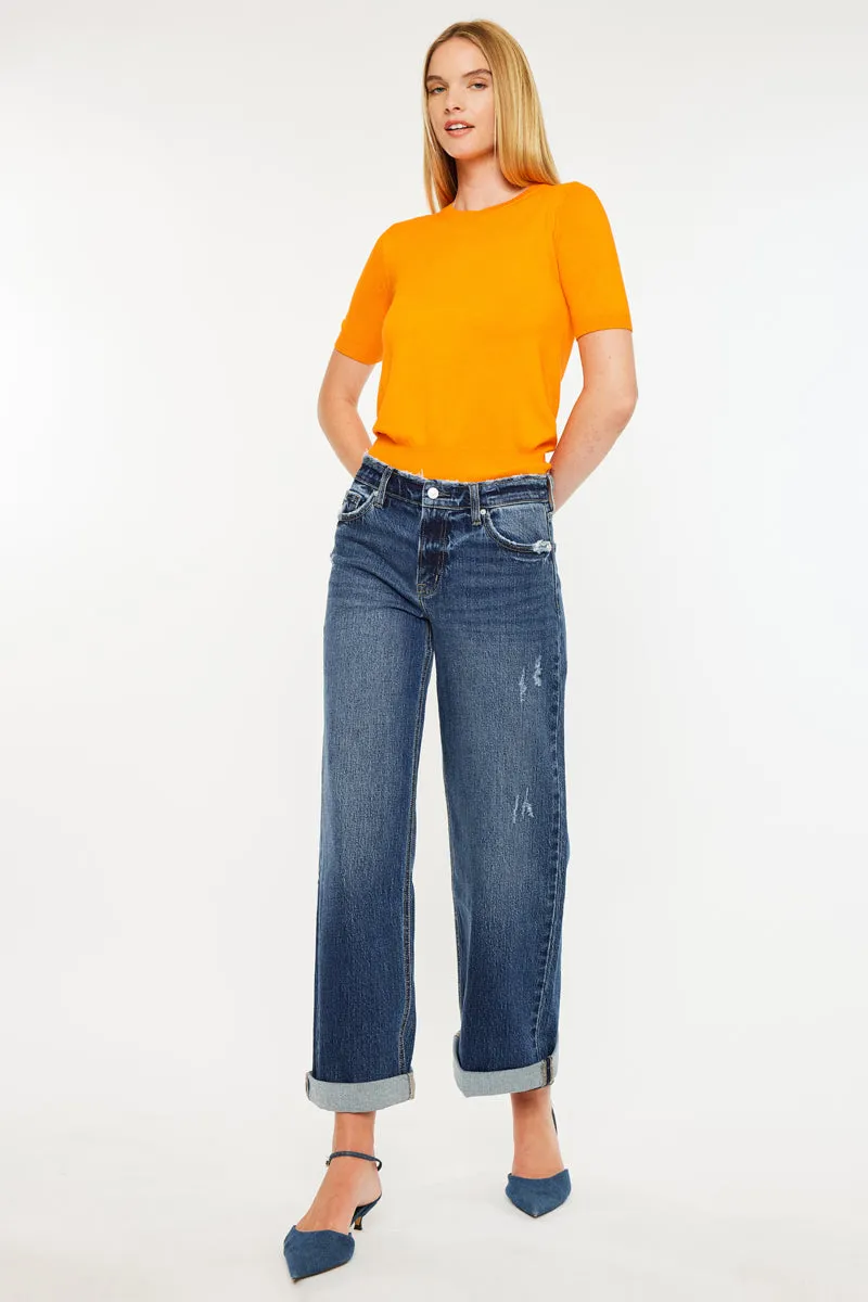 Rosie High Rise Wide Leg Jeans sold by Kan Can product image thumbnail 4