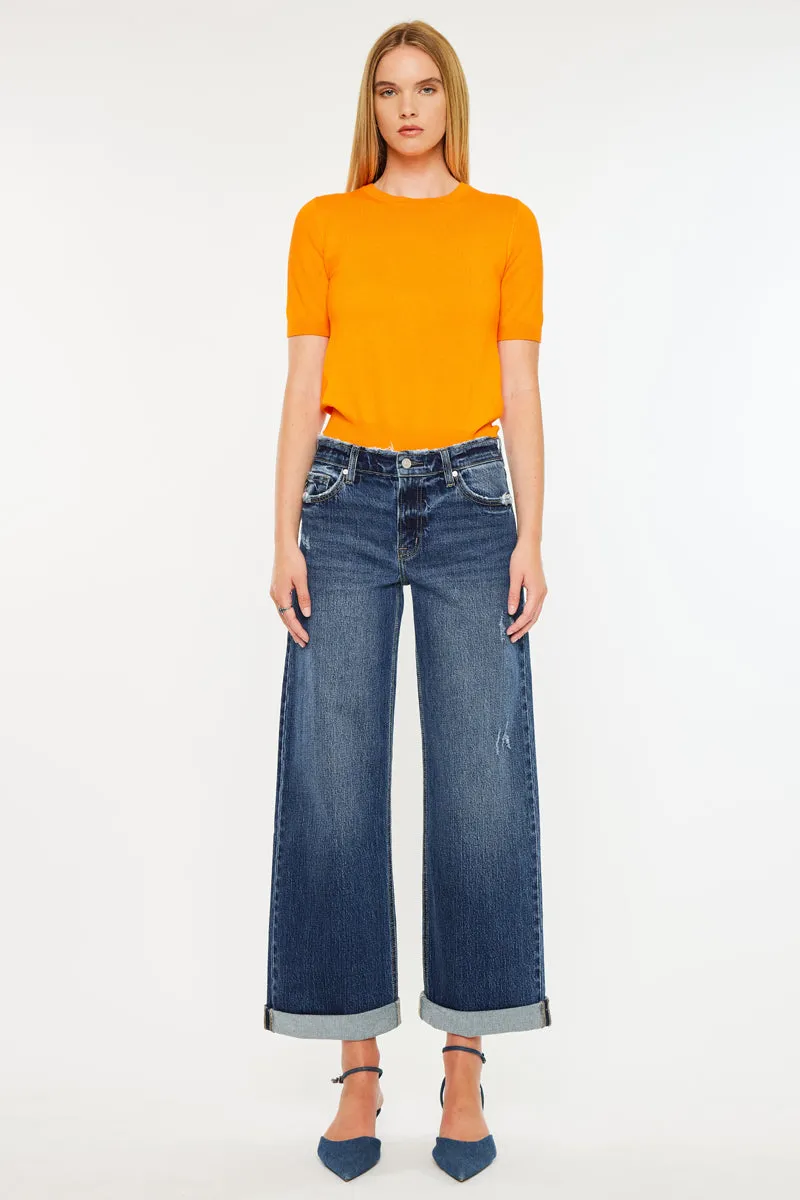 Rosie High Rise Wide Leg Jeans sold by Kan Can product image thumbnail 3
