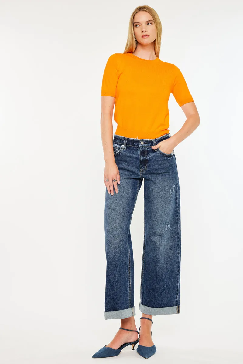 Rosie High Rise Wide Leg Jeans sold by Kan Can product image thumbnail 5