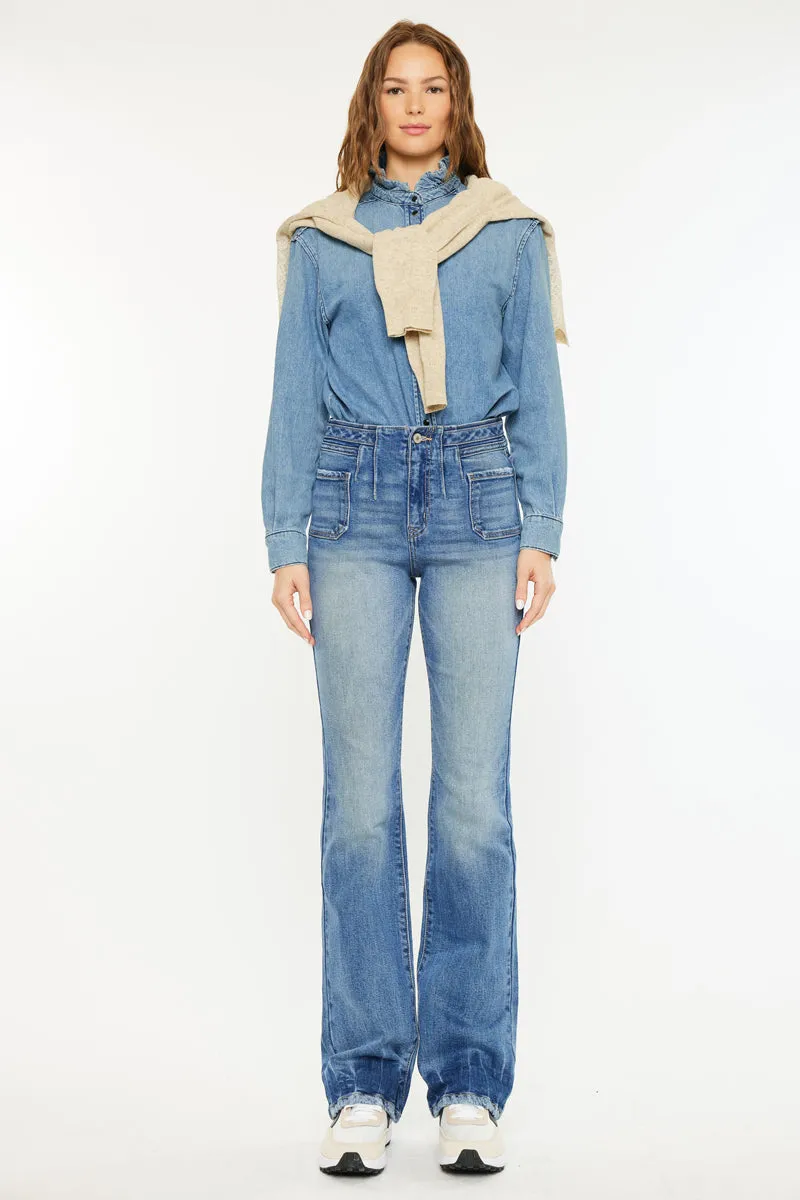 Denicee High Rise Bootcut Jeans sold by Kan Can product image thumbnail 3