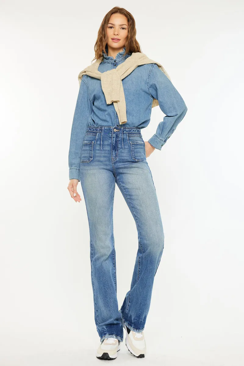 Denicee High Rise Bootcut Jeans sold by Kan Can