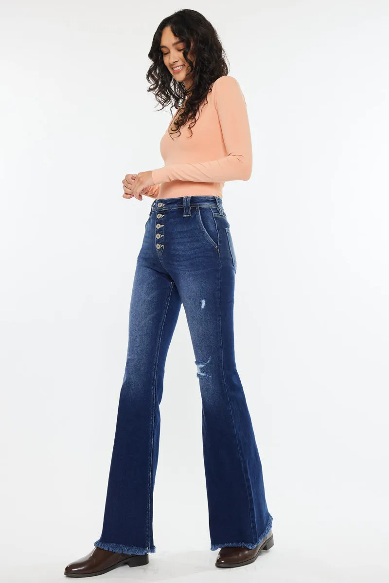 Sianne High Rise Flare Jeans sold by Kan Can product image thumbnail 4