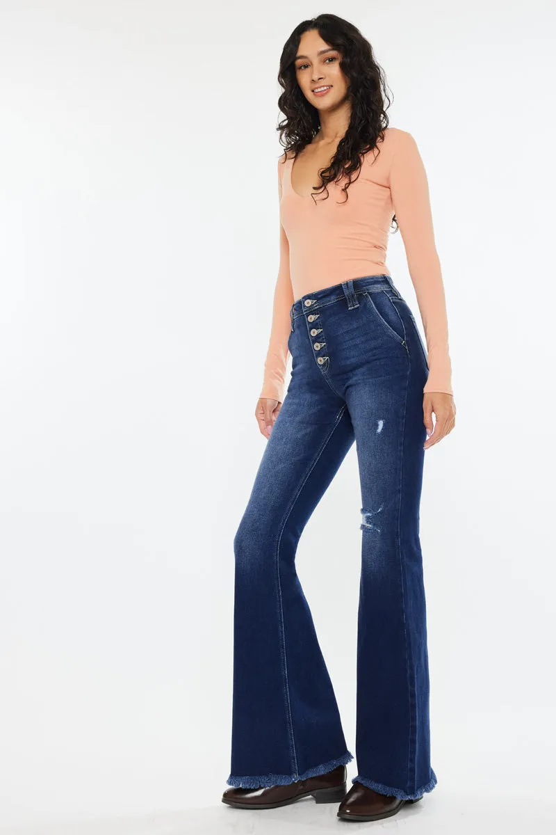 Sianne High Rise Flare Jeans sold by Kan Can product image thumbnail 5