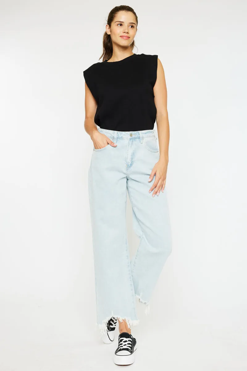 Isadora High Rise Slim Wide Leg Jeans sold by Kan Can product image thumbnail 3