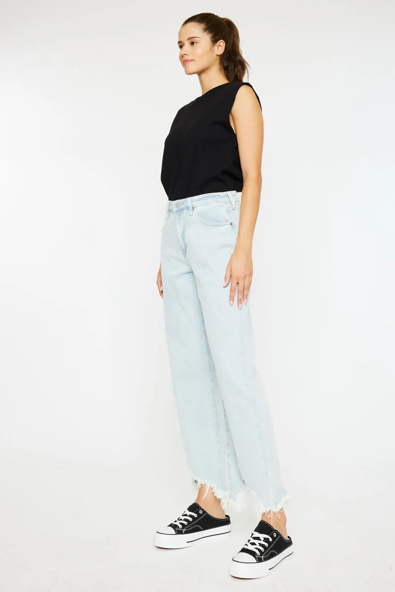 Isadora High Rise Slim Wide Leg Jeans sold by Kan Can product image thumbnail 5