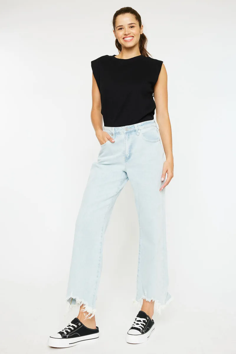 Isadora High Rise Slim Wide Leg Jeans sold by Kan Can product image thumbnail 4