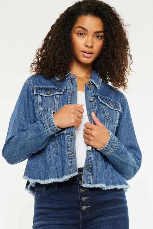 Alaine Pleated Jacket sold by Kan Can